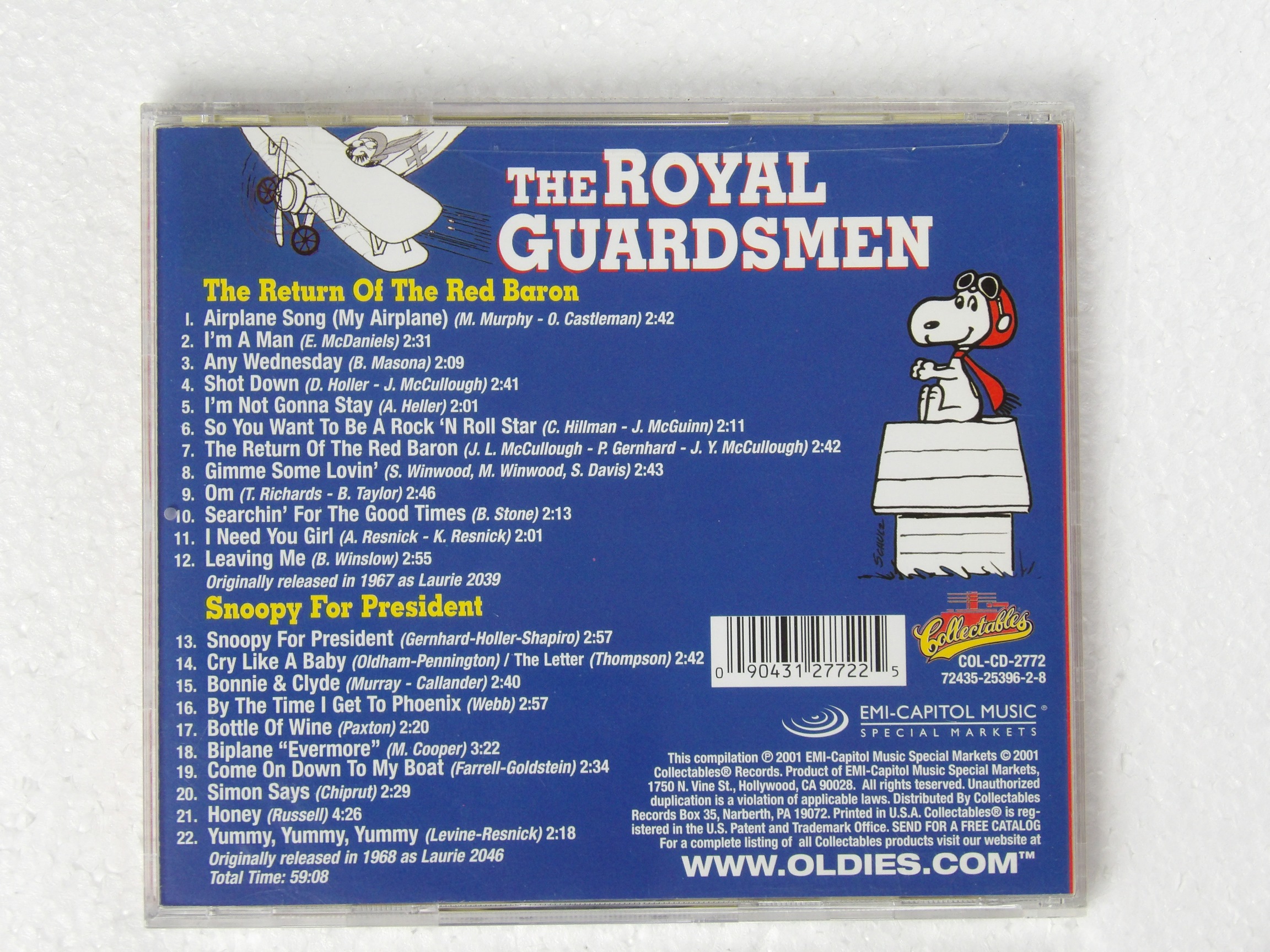 Royal Guardsmen: Snoopy Vs. The Red Baron / Snoopy And His Friends NEW CD - Image 2