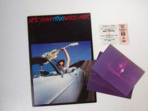 Neil Young:  1982  UK Trans Tour Programme + Ticket + Photos