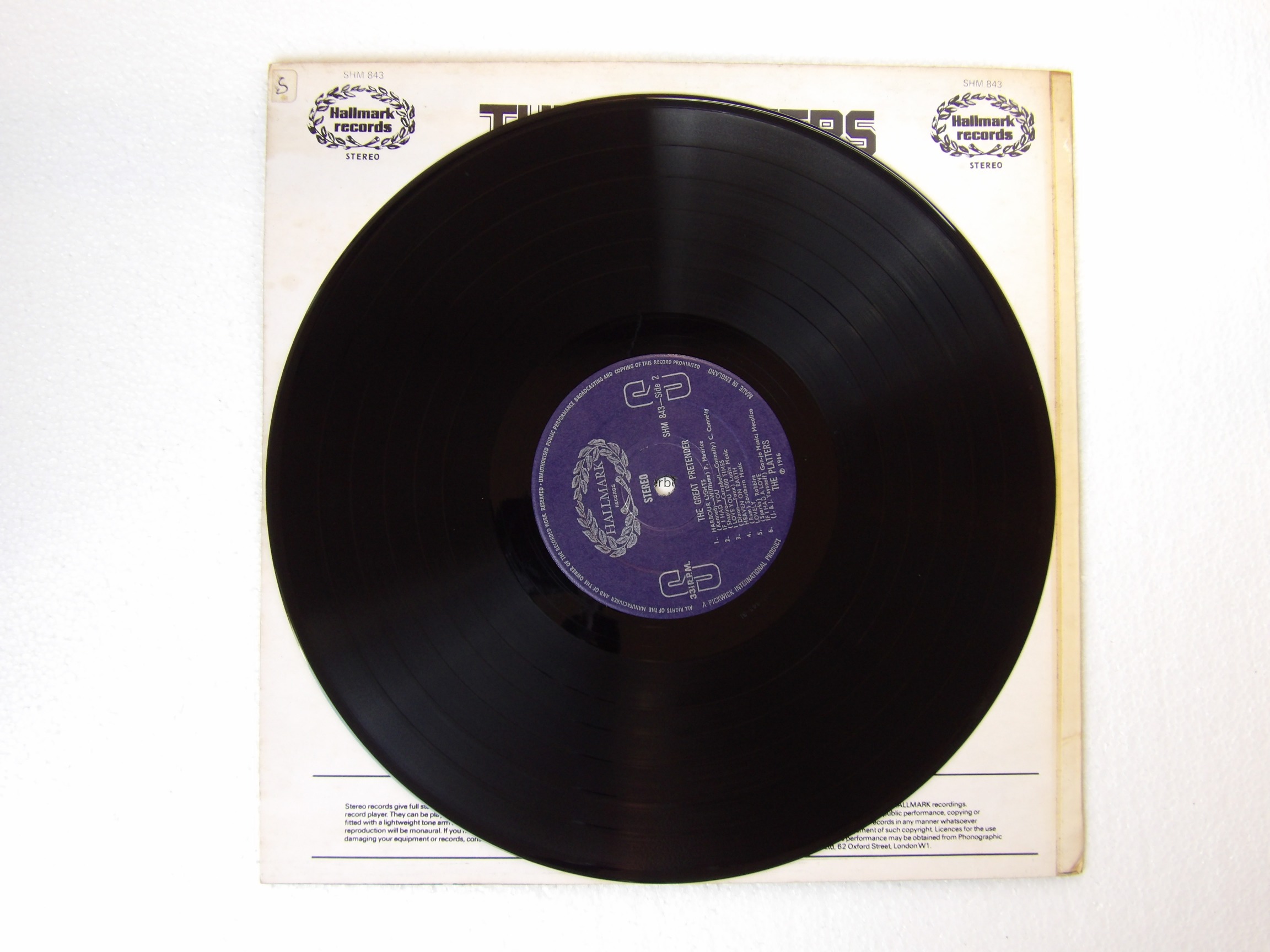 The Platters: The Great Pretender (Greatest Hits) 1974 EX UK LP - Image 2