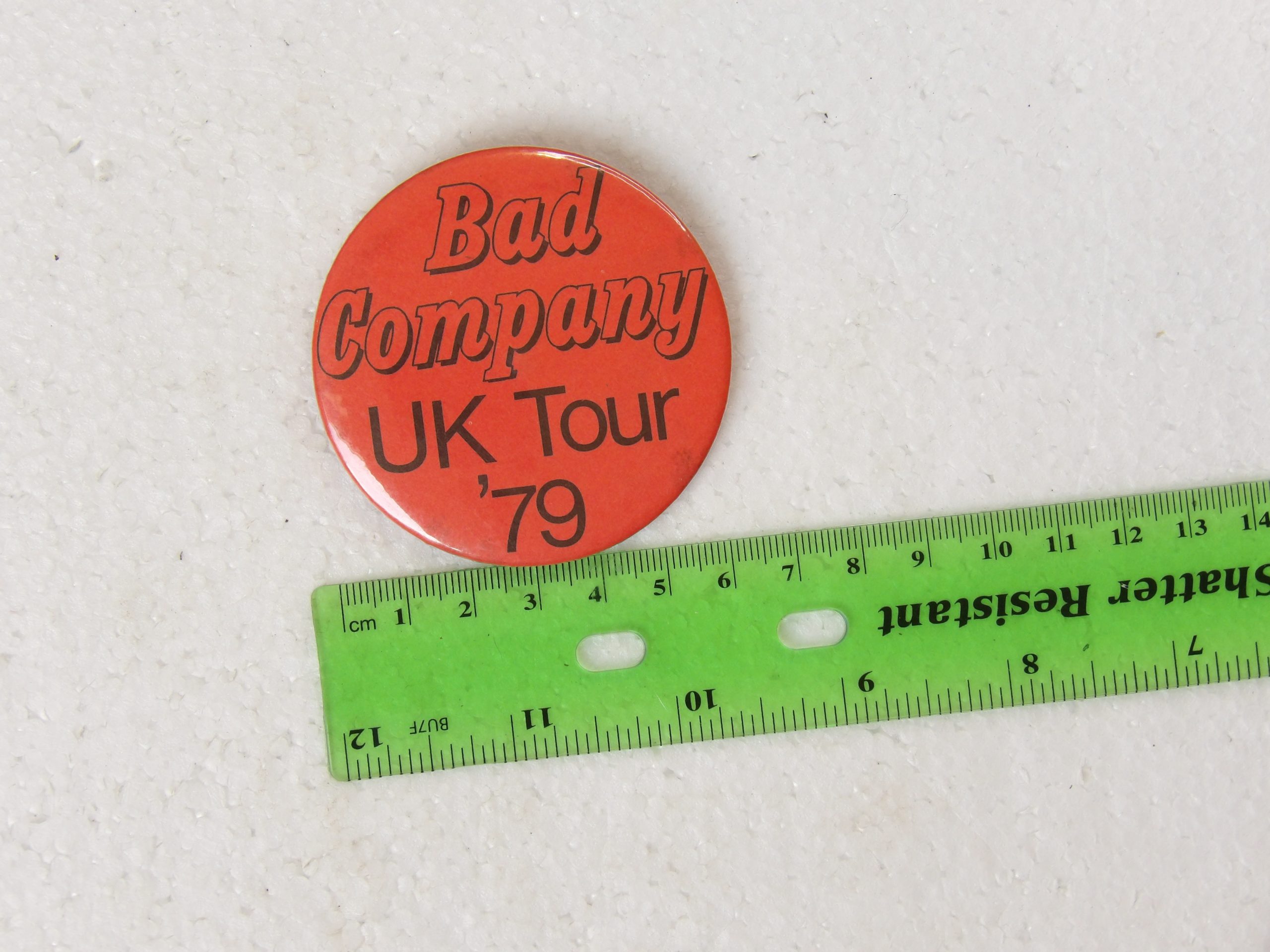 Bad Company: Original 1979 UK Tour 6cm Badge/Button - Image 3