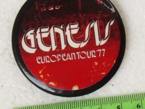Genesis:   Original 1977 European Tour 5.5cm Badge/Button
