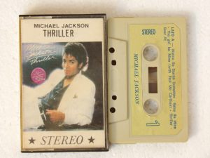 Michael Jackson:  Thriller  1982 ITALIAN  Paper Label  Cassette