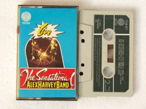 Sensational Alex Harvey Band:  Live   1975  Paper Label  Cassette