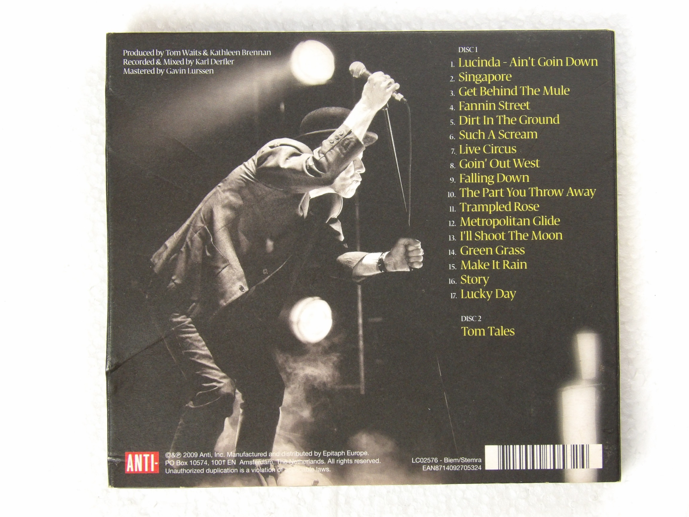Tom Waits: Glitter And Doom Live 2009 2xCD - Image 2