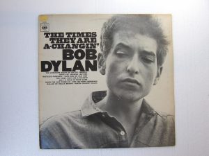 Bob Dylan:  The Times They Are A-Changin'  UK late '70s Sunburst  LP