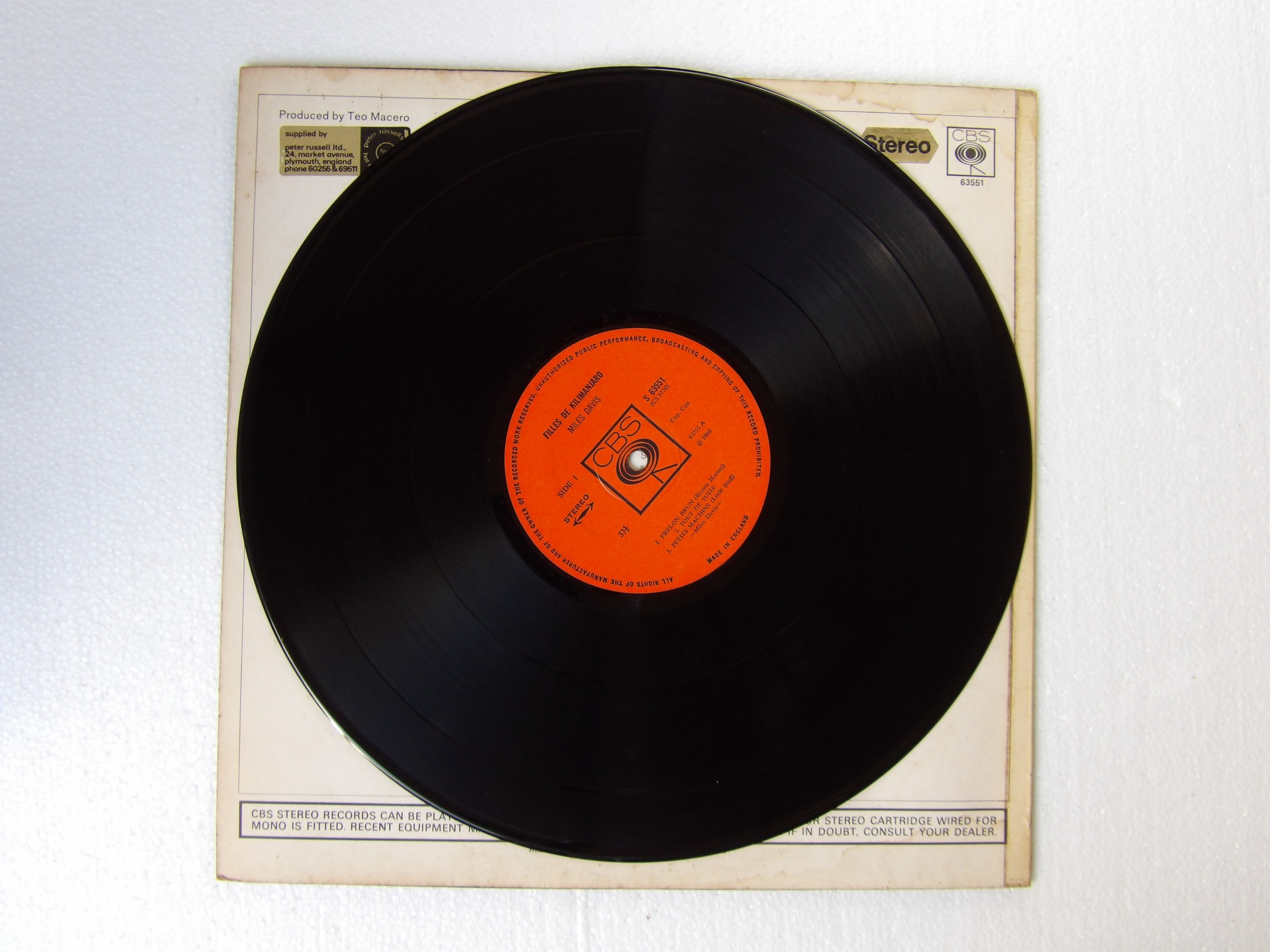 Miles Davis: Filles De Kilimanjaro 1968 UK Stereo First Press A1/B2 LP - Image 3