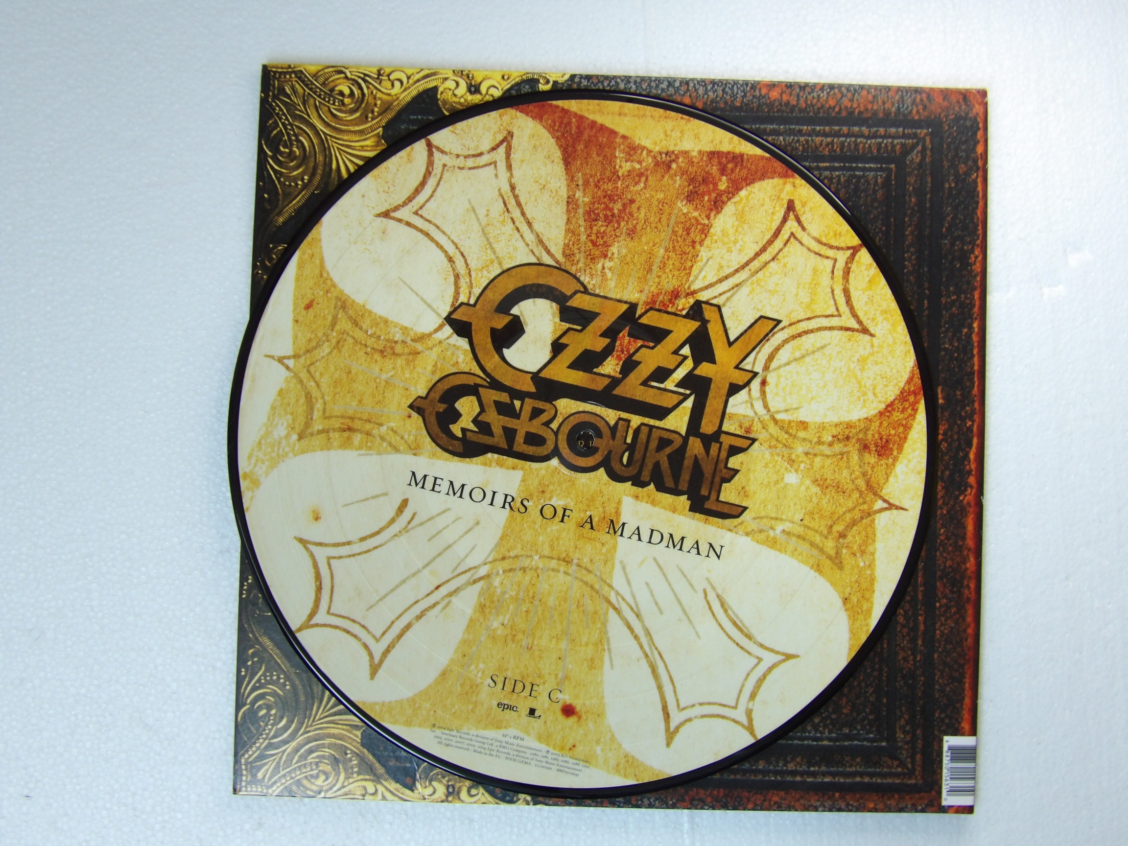 Ozzy Osbourne: Memoirs of a Madman 2014 Ltd No'd Picture Disc Near