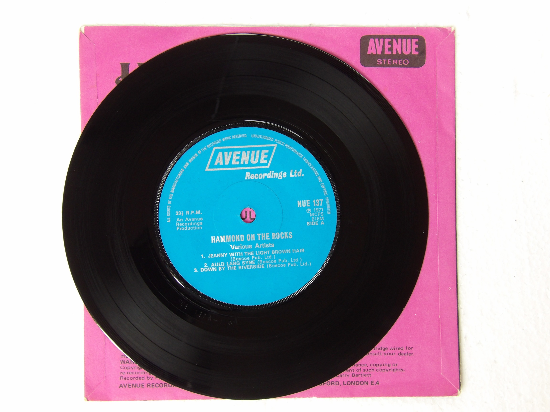 Various: Hammond On The Rocks 1971 Avenue UK 7" - Image 3