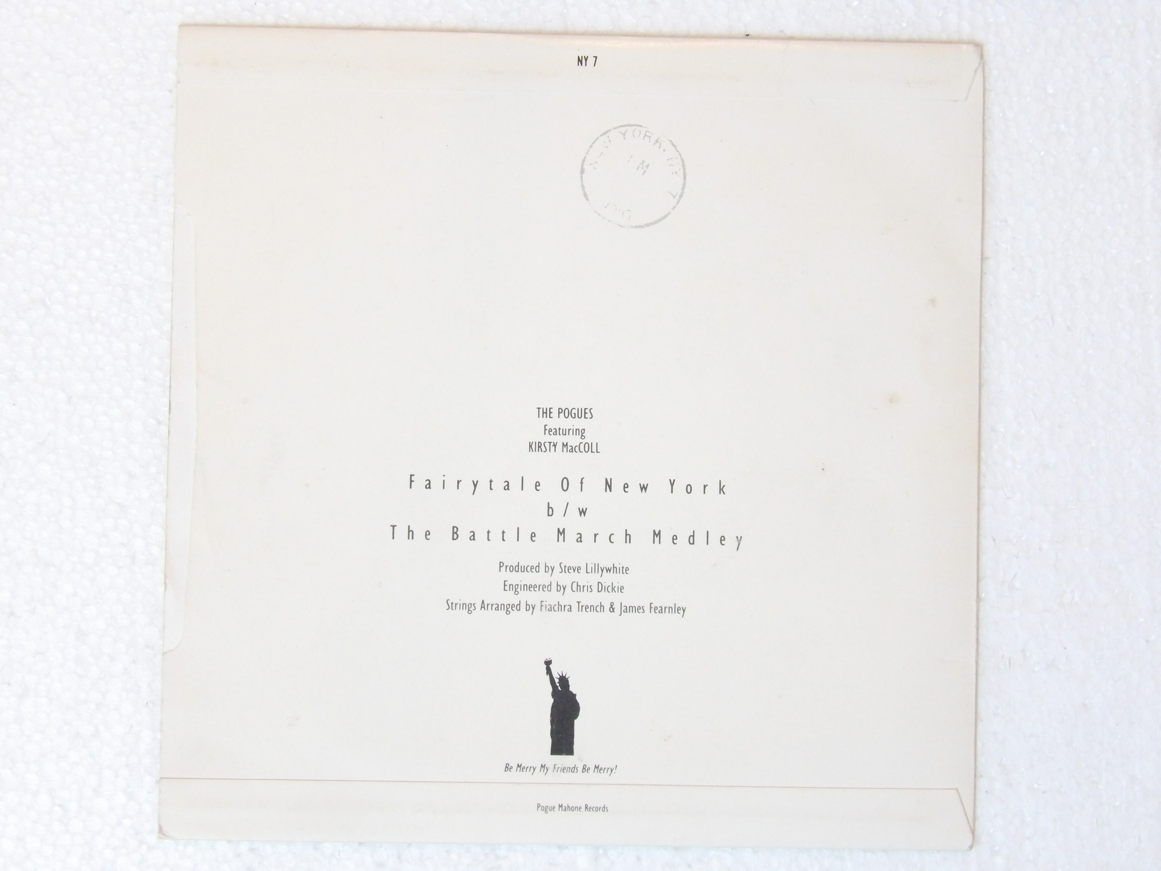 Pogues: Fairytale of New York 1987 EX A1/B1 7″ NY7 - Image 4