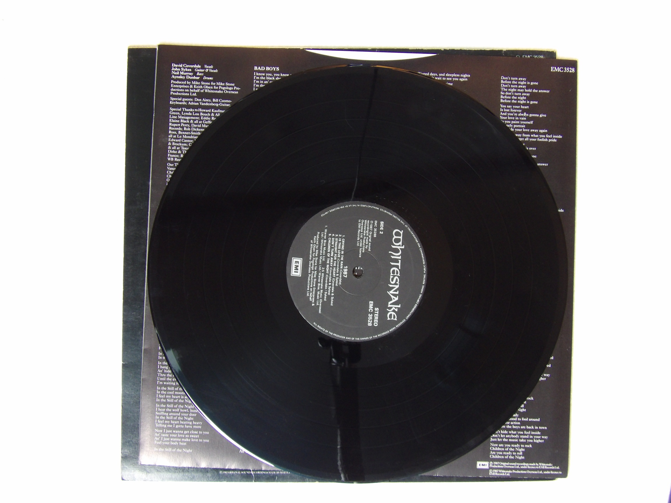 Whitesnake: 1987 UK First Press A3/B1 EX LP - Image 2