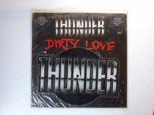 Thunder:  Dirty Love   1990  UK Shaped Picture Disc