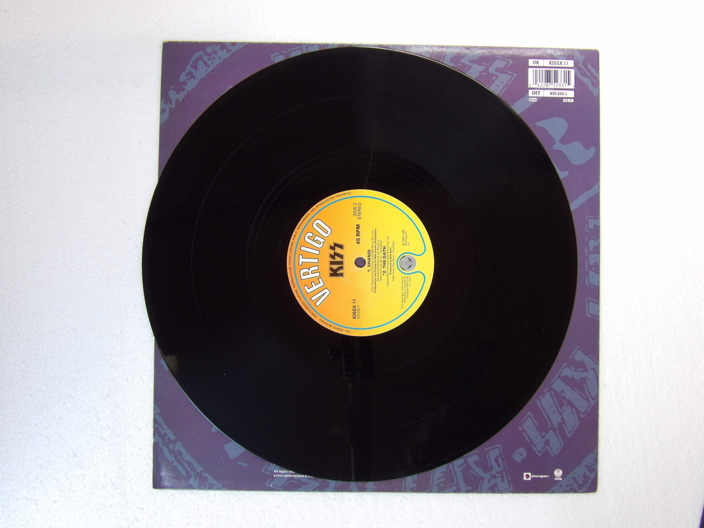 Kiss: Forever 1990 UK EX+ 12" - Image 2