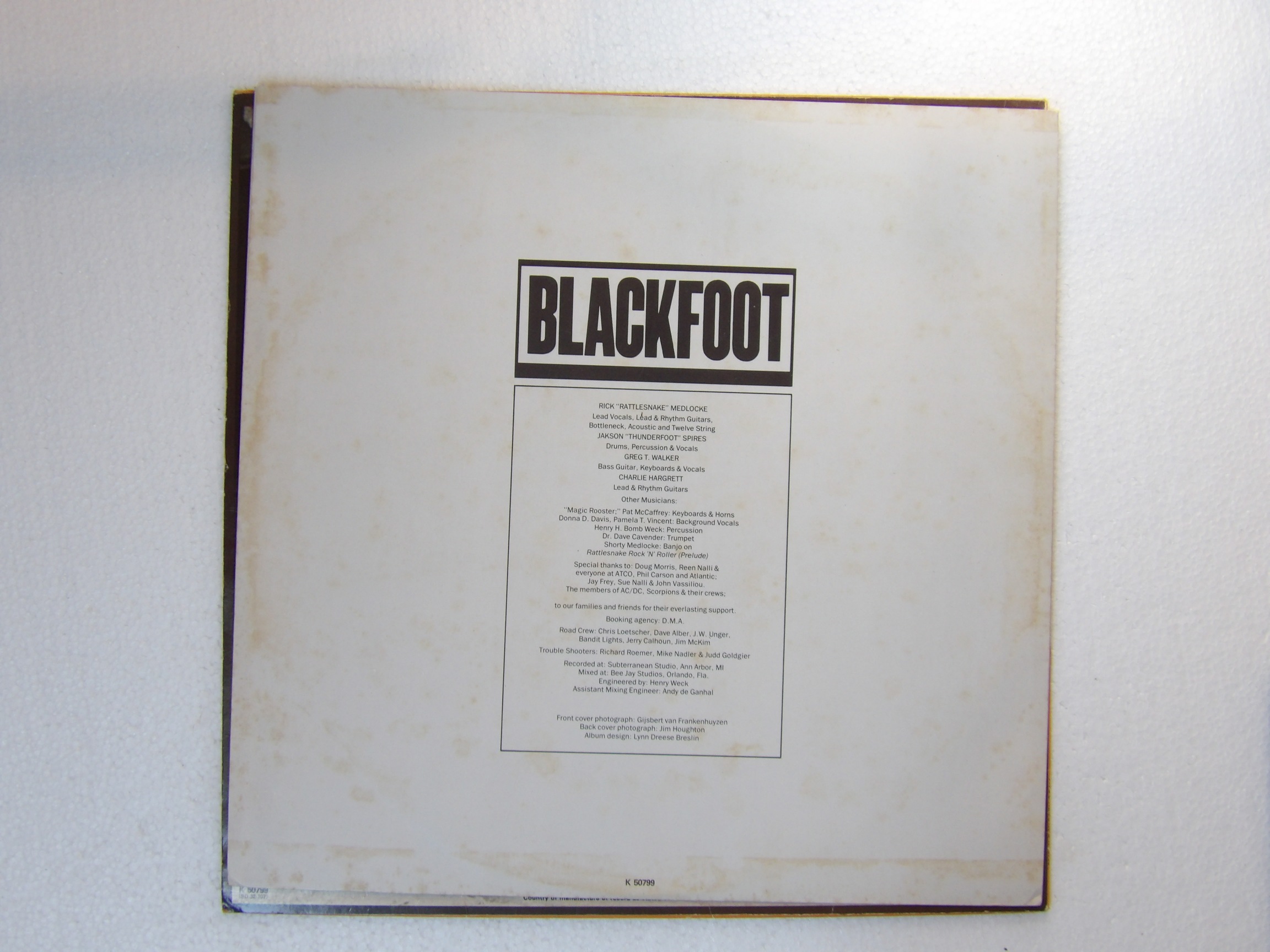 Blackfoot: Marauder EX 1981 First Pressing UK LP - Image 5