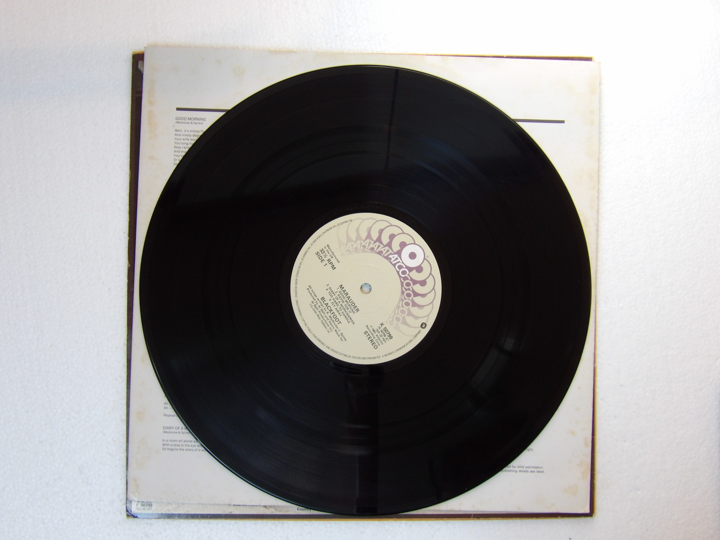 Blackfoot: Marauder EX 1981 First Pressing UK LP - Image 2