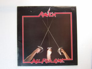 Raven:  All For One   EX+ 1983 First Pressing UK Neat  LP