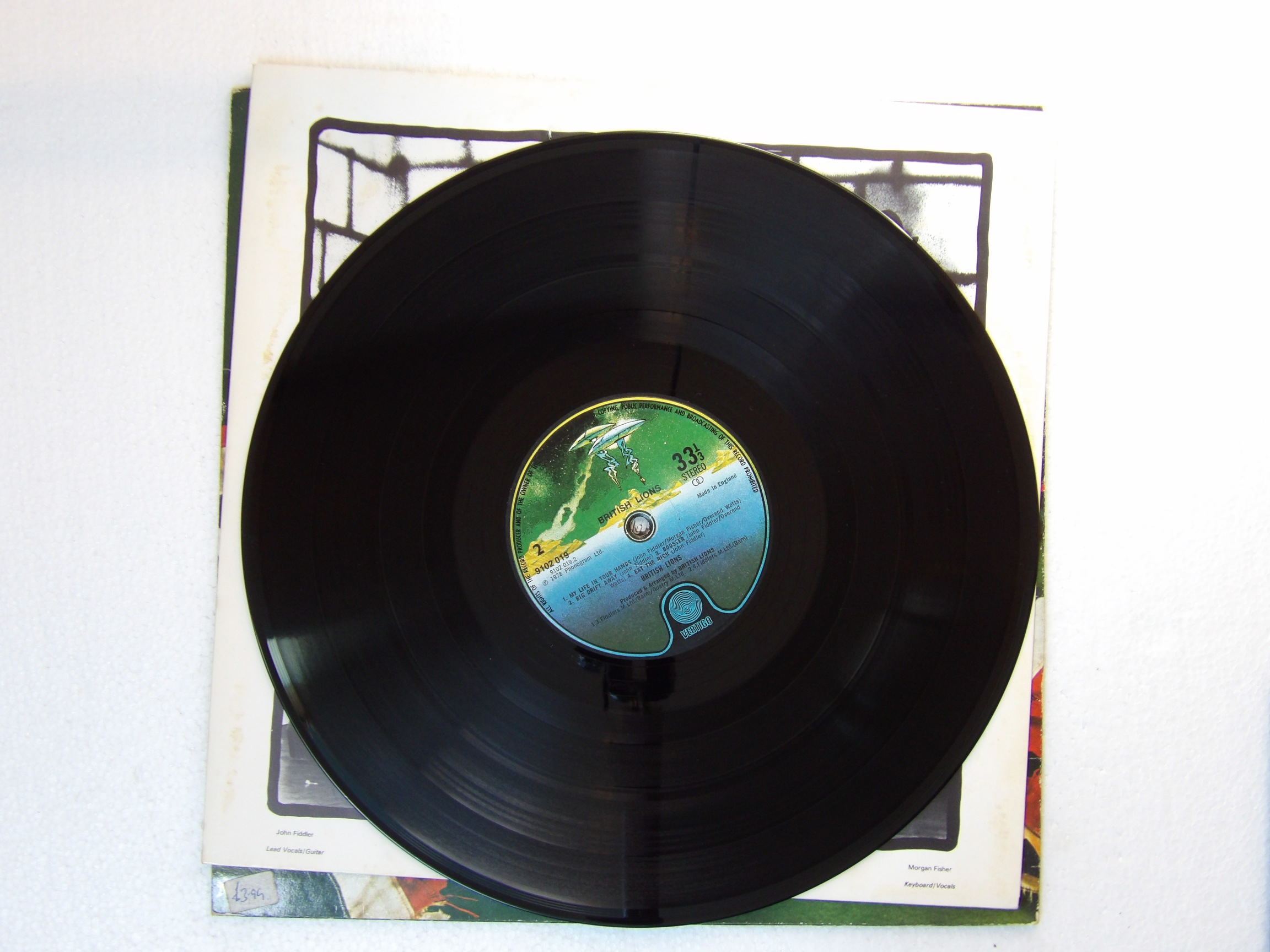 British Lions: British Lions 1Y1/2Y1 EX 1978 First Press Vertigo LP - Image 3