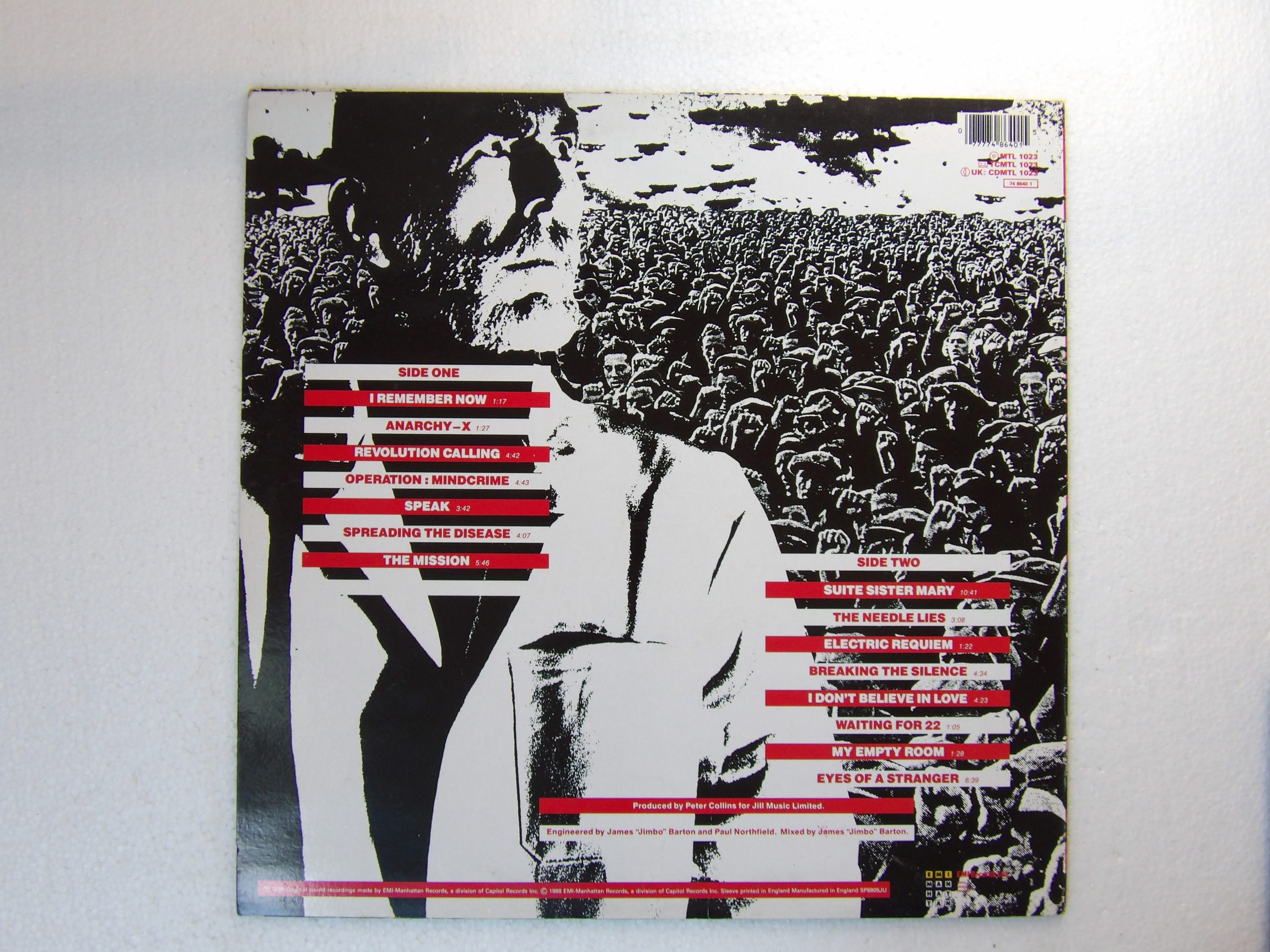 Queensrÿche: Operation Mindcrime 1988 A1/B1 First Pressing UK EX LP - Image 6