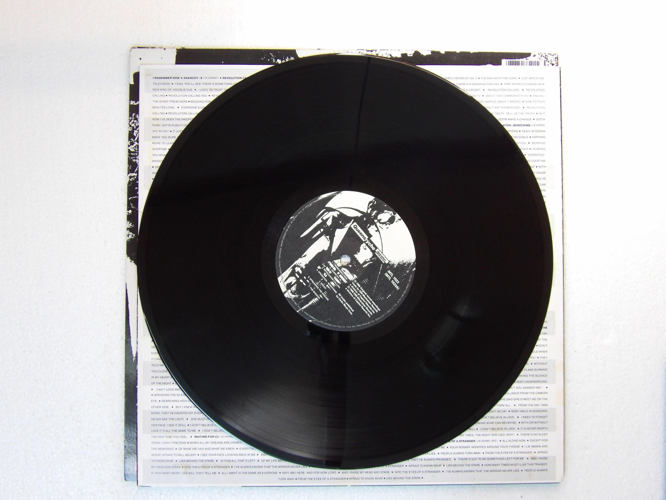 Queensrÿche: Operation Mindcrime 1988 A1/B1 First Pressing UK EX LP - Image 2