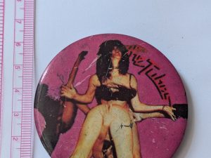 Tubes: Bent Over Large  Vintage 70s/80s Badge/Button