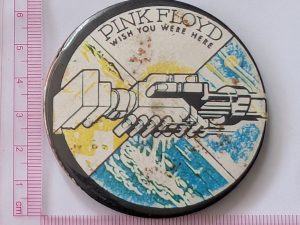 Pink Floyd: Large Wish You Were Here Vintage 1970s Badge/Button