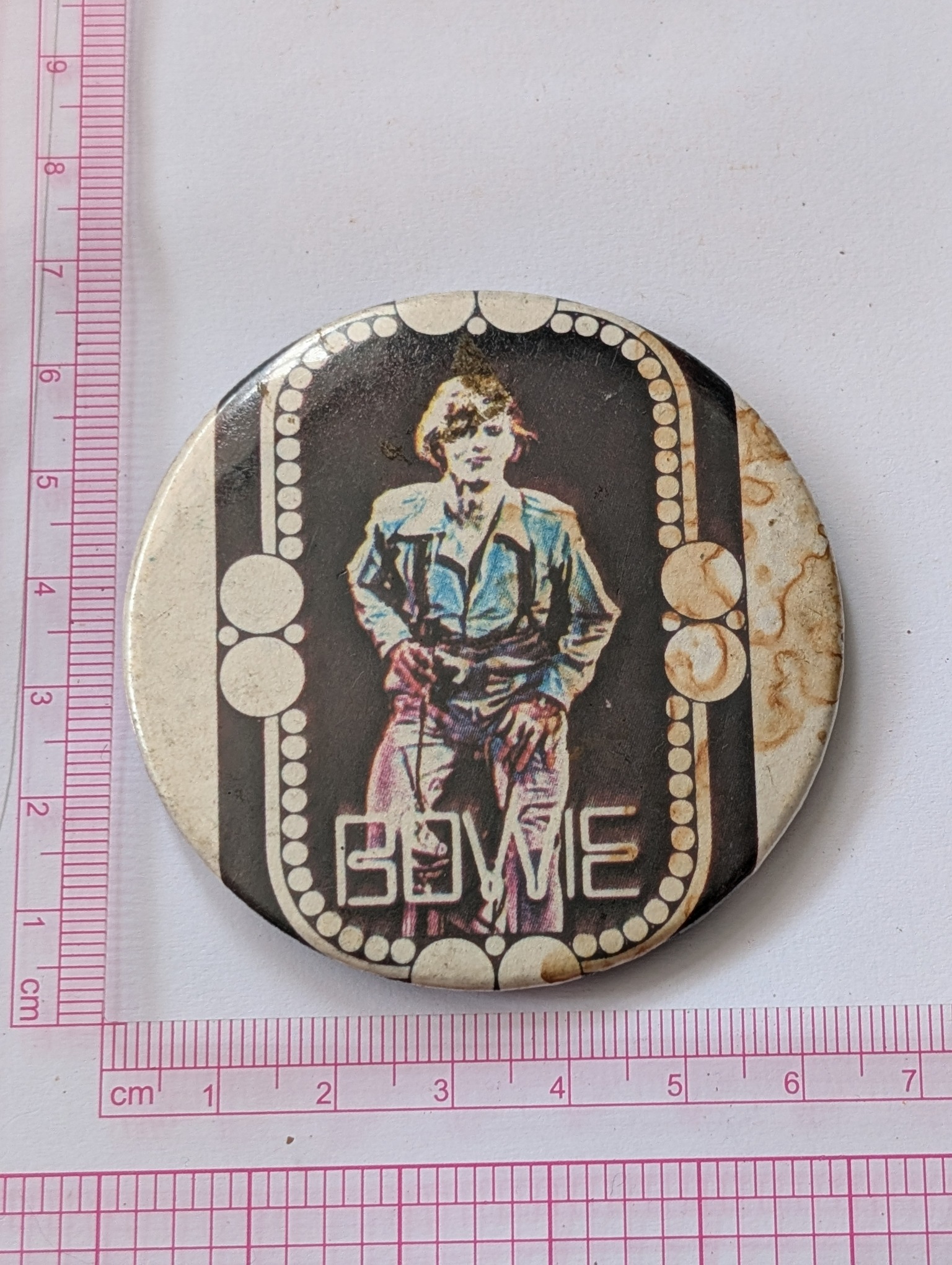 David Bowie: Large Young Americans Vintage 1970s Badge/Button - Image 3