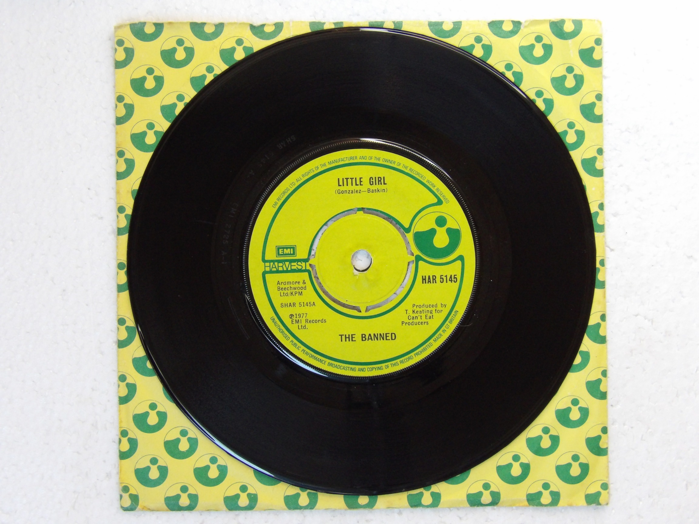 The Banned: Little Girl 1977 UK 7" - Image 3
