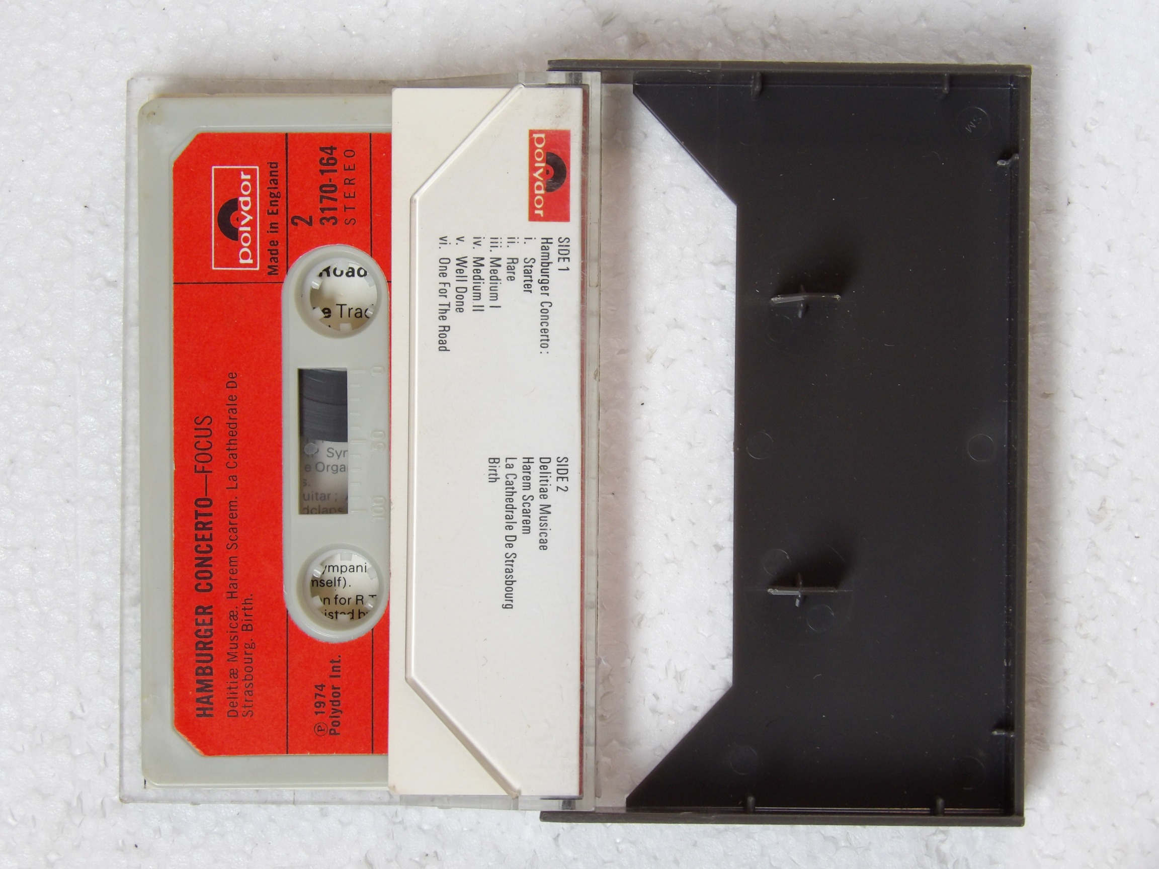 Focus: Hamburger Concerto 1974 UK Paper Label Cassette - Image 3