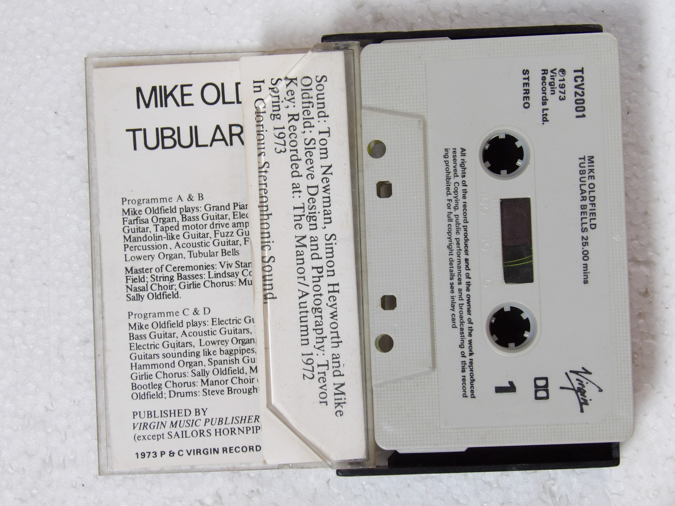 Mike Oldfield: Tubular Bells 1970s UK Cassette - Image 2