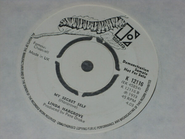 Linda Hargrove: Fallen Angel DEMO 7" EX SHOP - Image 3