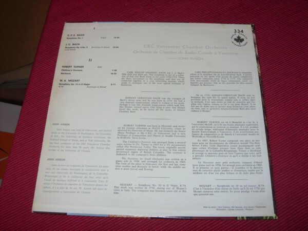 CBC Vancouver Chamber Orchestra Radio Canada LP - Image 3