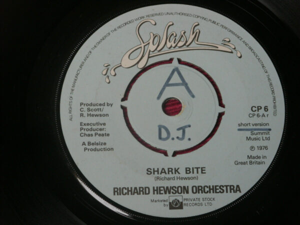 Richard Hewson Orchestra – Shark Bite (short/long versions) 7" Promo - Image 3